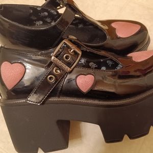 lamoda heart mary janes